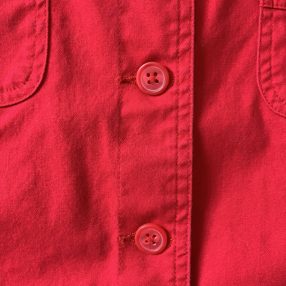 🌷3 for$25🌷Denver Hayes, US S, Red Long Sleeved Cotton Jacket - Picture 5 of 10